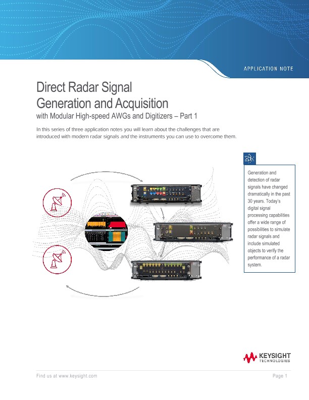 Direct Radar Signal Generation And Acquisition Part Pdf Asset Page